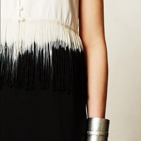 Anthropologie Maeve Dip Dye Fringe Dress - Picture 2 of 7
